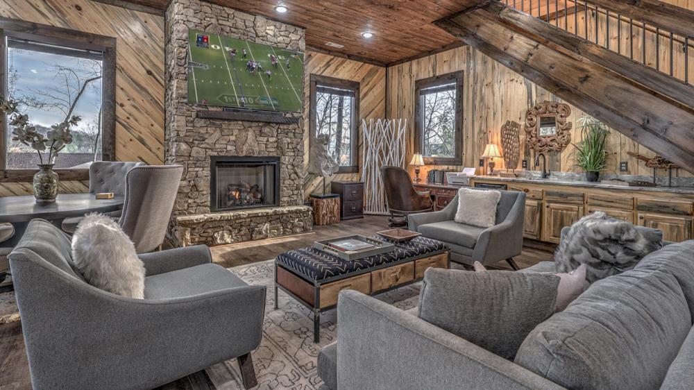 فيلا Luxe Mountain Retreat بلو ريدج المظهر الخارجي الصورة