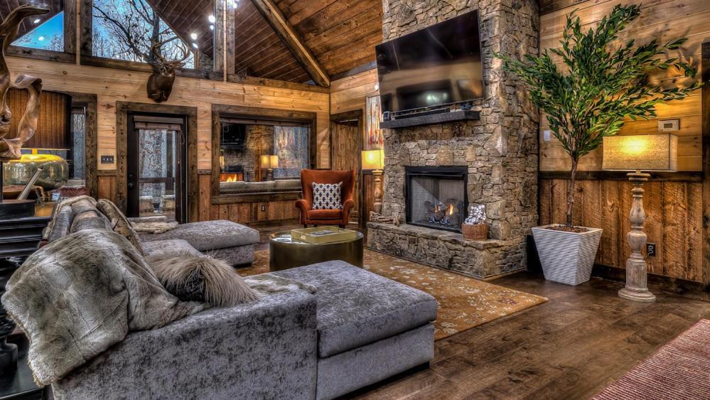 فيلا Luxe Mountain Retreat بلو ريدج المظهر الخارجي الصورة