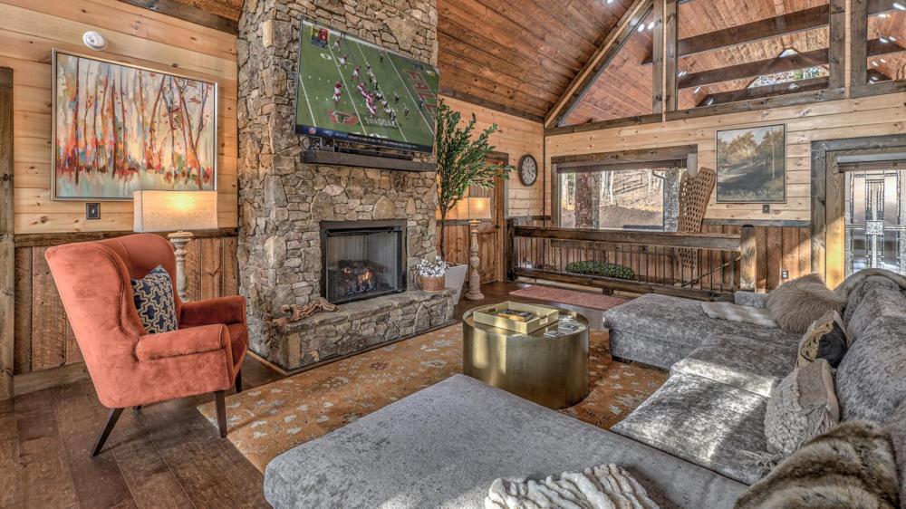 فيلا Luxe Mountain Retreat بلو ريدج المظهر الخارجي الصورة